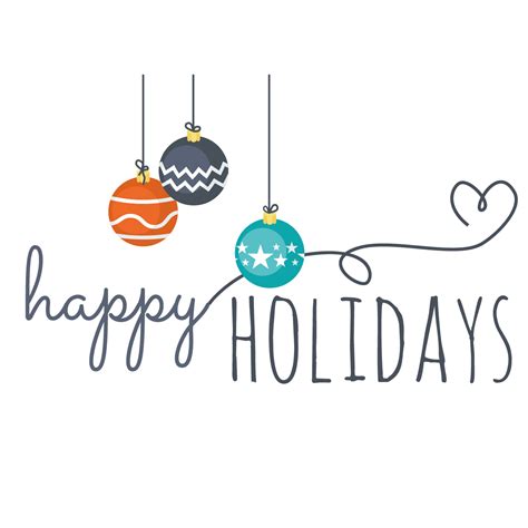 Happy Holidays Png Transparent Clipart