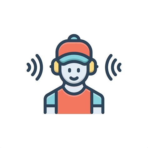 Color icon listener 68263137 Vector Art at Vecteezy