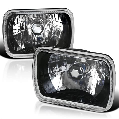 SPEC-D TUNING 7X6 Black Clear Square Headlights H4 India | Ubuy