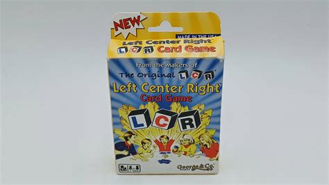 Left Center Right LCR Card Game: Rules for How to Play - Geeky Hobbies