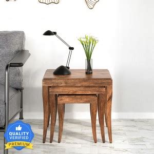 @Home by nilkamal Perry Solid Wood End Table Price in India - Buy @Home ...