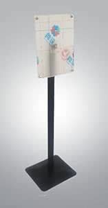 Shoppers Hub PNQ MS Black Display Stand with Heavy Square Stone Base ...