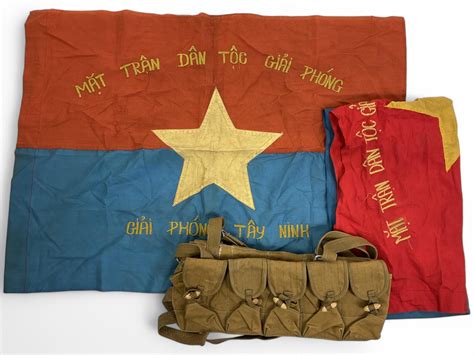 Lot - Vietnam War Chest Rig & Viet Cong Flags