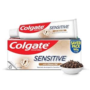Buy Colgate Sensitive Toothpaste with Clove Oil, for Sensitivity Relief ...