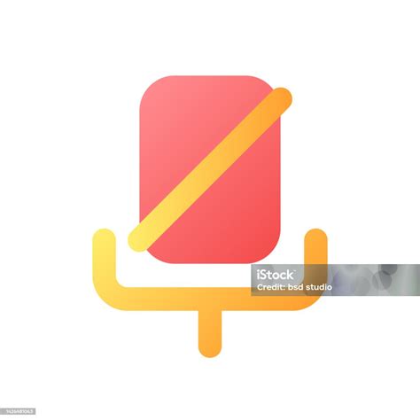 Turn Off Microphone Pixel Perfect Flat Gradient Color Ui Icon Stock ...