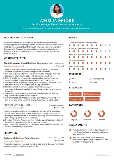 10+ District Manager Resume Samples & Templates for 2025
