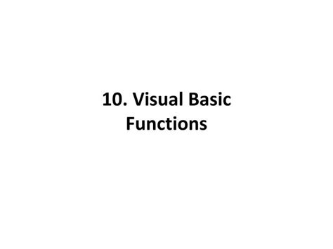 Visual Basic Function 的图像结果