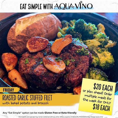 Aqua Vino Restaurant menu in Utica, New York, USA