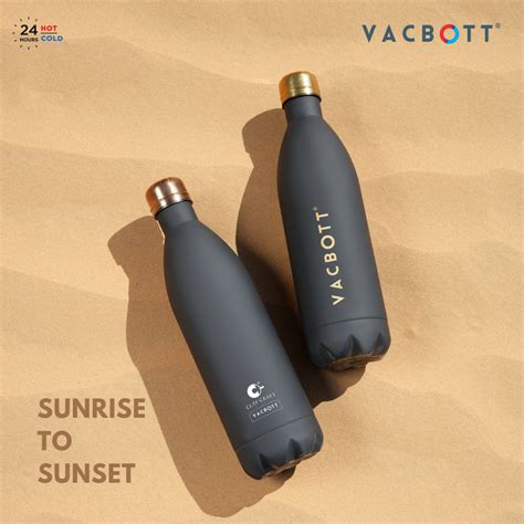 Vacbott Vacuum Bottle, Stark Double Walled 24 Hours Cold and 18 Hours ...