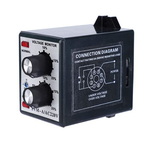 Buy Adjustable Voltage Monitoring Protector SVM-A/220 220V Undervoltage ...