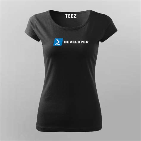 Powershell Developer Programmer T-shirt For Women - TEEZ.in