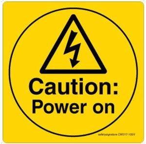 Safety Sign Store CAUTION: Power on Emergency Sign Price in India - Buy ...