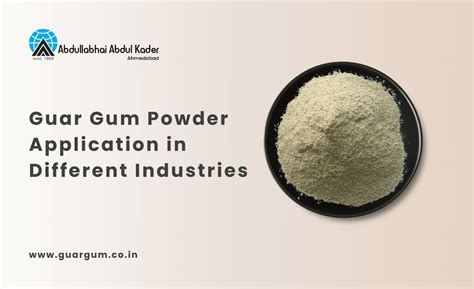 Guar Gum & Its Use in Hydraulic Manufacturing