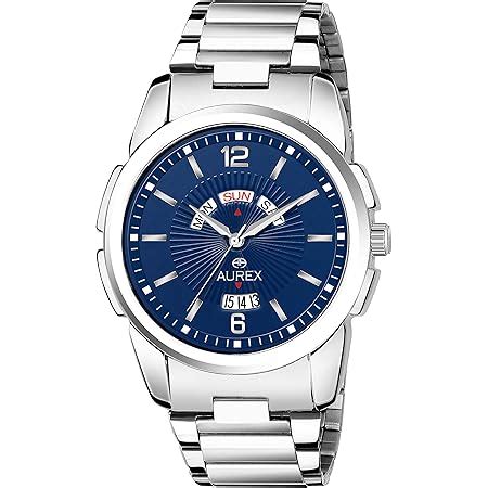 Buy Matrix Black, Blue, White Dial, Day & Date Functioning, Stainless ...