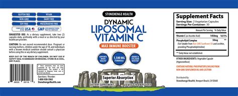Liposomal Vitamin C 1500mg - 60 Capsules - Advanced Formula - Non-GMO ...