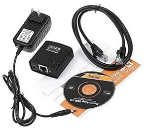 ELECTROPRIME a LAN Print Server Networking Printer Network Ethernet Kit ...