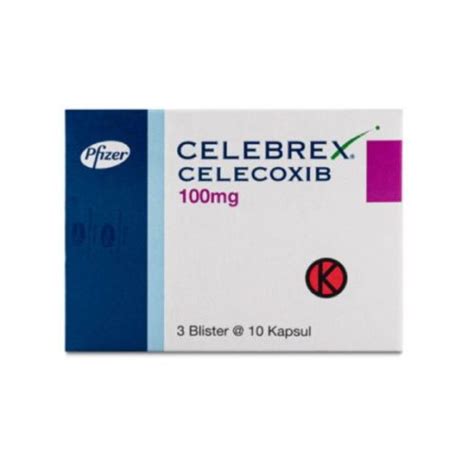 Celebrex 100 mg 10 Kapsul - Manfaat, Kandungan, Dosis, dan Efek Samping