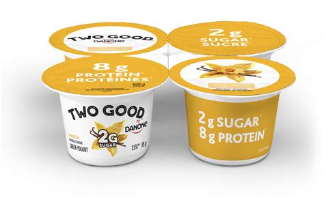 Vanilla Greek Yogurt with Low Sugar | 4 x 95g | Two Good