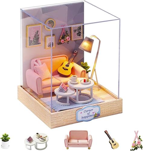 Cutefetti Diy Dollhouse - Corner of Happiness Series Miniature Kit - A ...