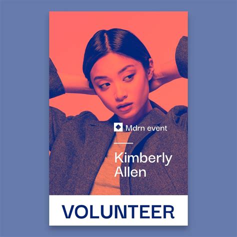 Volunteer id card template design | Free Vector