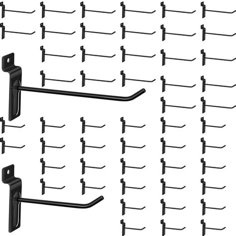 Buy Zhengmy 100 Pieces Slatwall Hooks for Retail, 4 Inch and 6 Inch ...