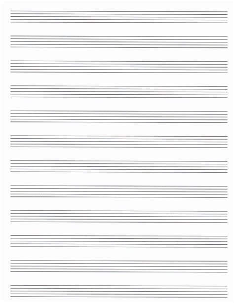 Printable Music Manuscript Paper - Printable Free Templates