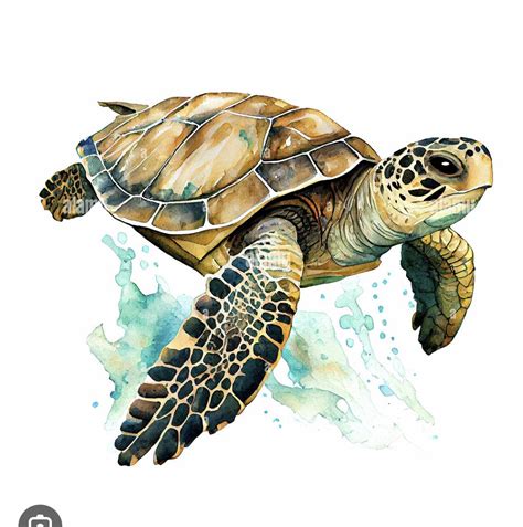Green sea turtle drawing png free download – Artofit