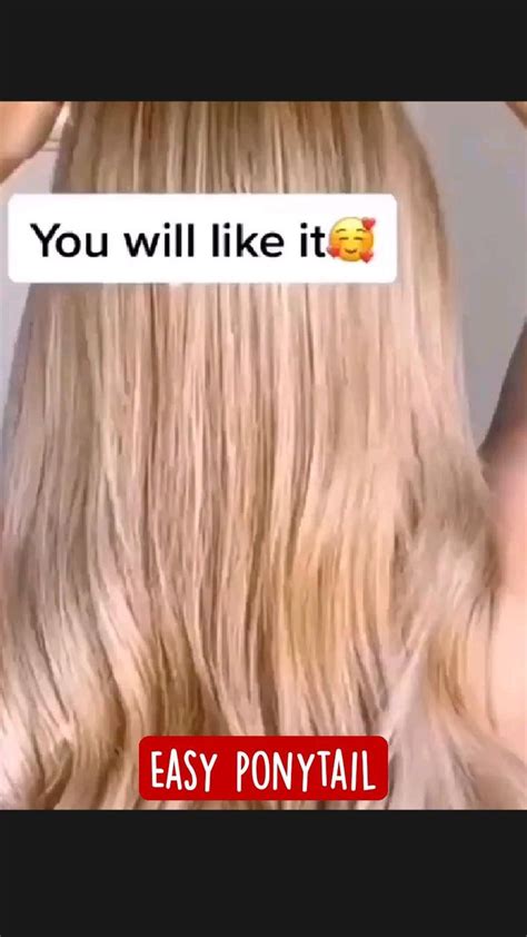 Easy Ponytail Tutorial 的图像结果