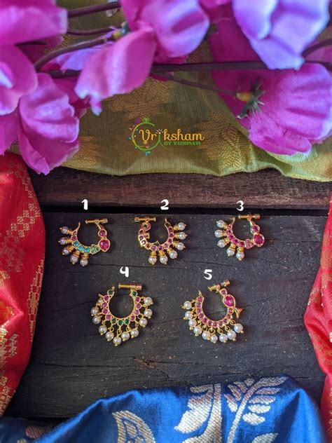 Golden Naths/Nose Rings/Mookuthi -G176 – vrikshamindia