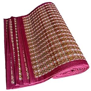 Montelal Store Reed 4 Fold Non Toxic kusha Mat - 72" X 78", Multi-Color ...