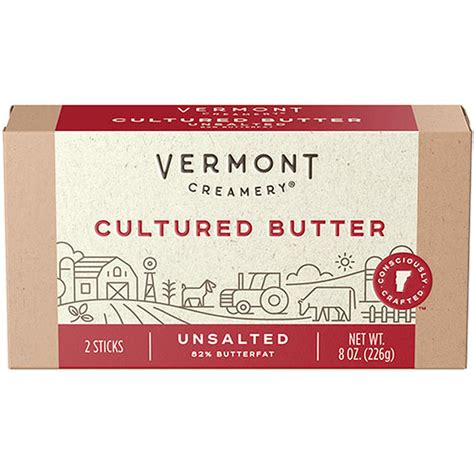 Vermont Creamery Cultured Butter - Unsalted Chef Roll 8oz