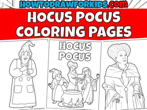 Hocus Pocus Coloring Pages - Free Printables