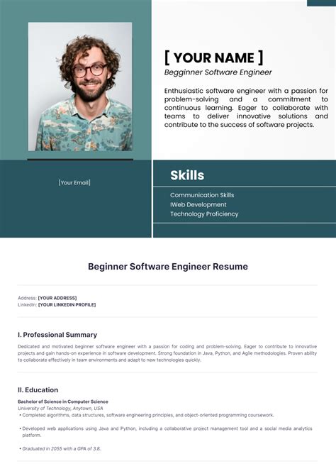 Free Software Engineer Resume Templates to Edit Online and Download