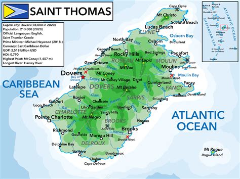 St Thomas Virgin Islands Map