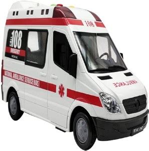 KTRS 108 Emergency Hospital Ambulance Vehicle Van Toy with Friction ...