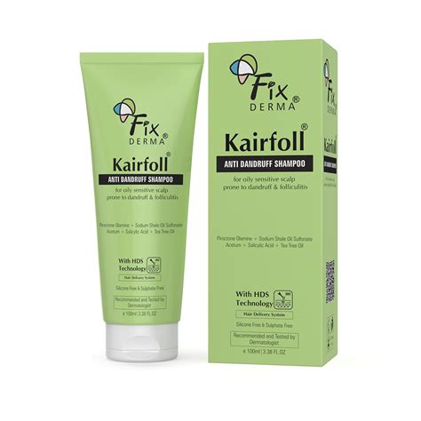 Buy Fixderma Kairfoll Anti Dandruff Shampoo for Oily Sensitive Scalp ...