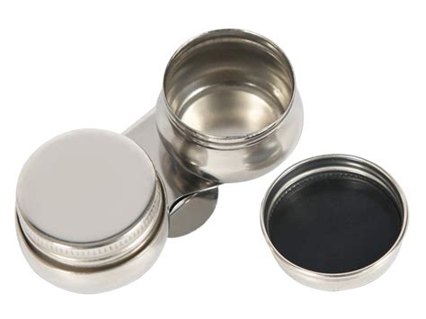 Stainless Steel Oil Palette Cups Large Mouth Double Dipper Palette Cups ...