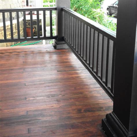 DIY Remove Paint & Refinish Front Porch Wood Flooring - Before & After