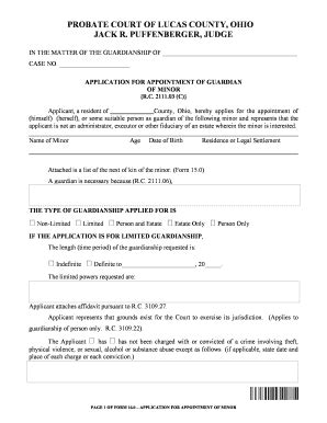 Fillable Online lucas-co-probate-ct applicant is not an administrator ...