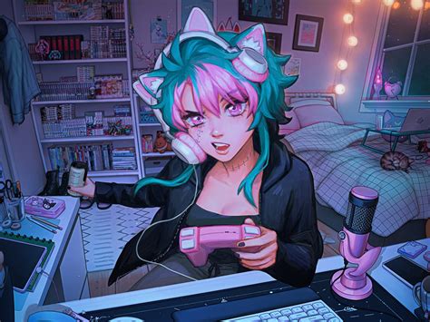 Gamer Girl Anime