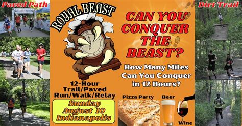 Royal Beast Endurance Run/Walk/Relay, Southeastway Park - Indy Parks ...