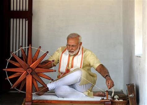 Prime Minister Modi visits Sabarmati Ashram in Gujarat