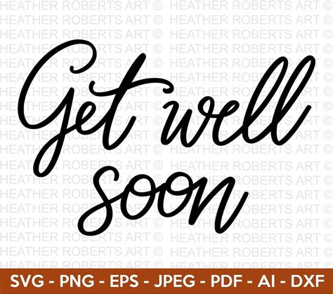 Buy Get Well Soon Svg Get Well Soon Sign Sick Quote Svg Online in India ...