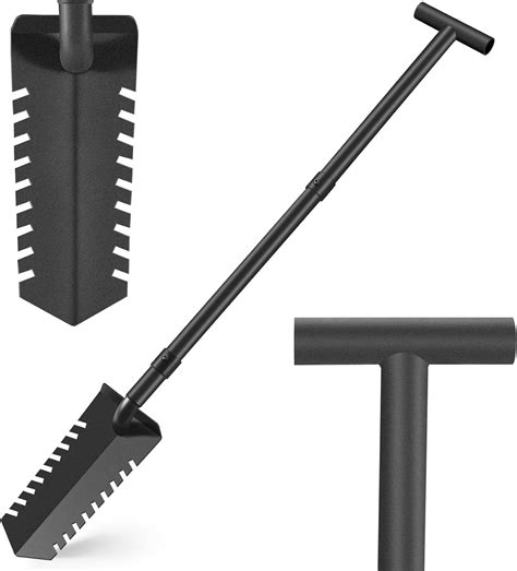 Amazon.com : 40" Metal Detecting Shovel Digging Tool, T-Handle Metal ...