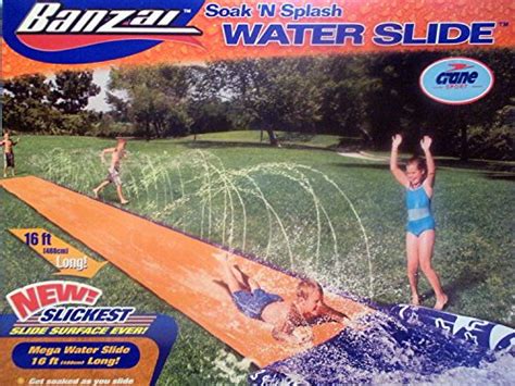 Banzai Soak 'N Splash Mega Water Slide with NEW India | Ubuy