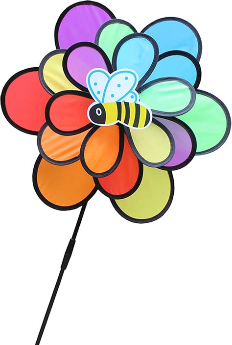 Buy Funny Colorful Three Layers Windwill Bee Beetle Windmill Wind ...
