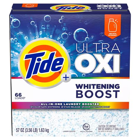 Tide Ultra Oxi Whitening Boost, Laundry Stain and Odor Remover, 66 ...