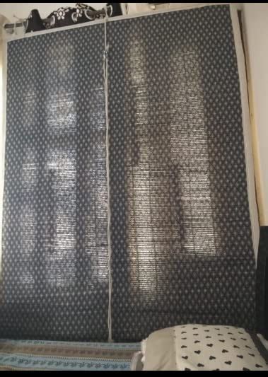 TCLPVC 6/10 FT Pack of 1 Bamboo Chick Blind Window Curtains Natural ...