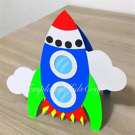3D Rocket Craft Paper Toys Space Party Kindergarten Craft for - Etsy India