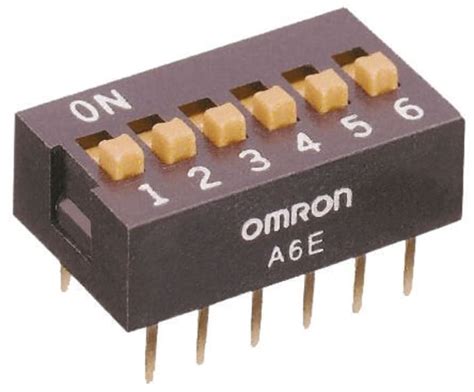 A6T-2102 Omron | Omron 2 Way Through Hole DIP Switch DPST | 616-0978 | RS